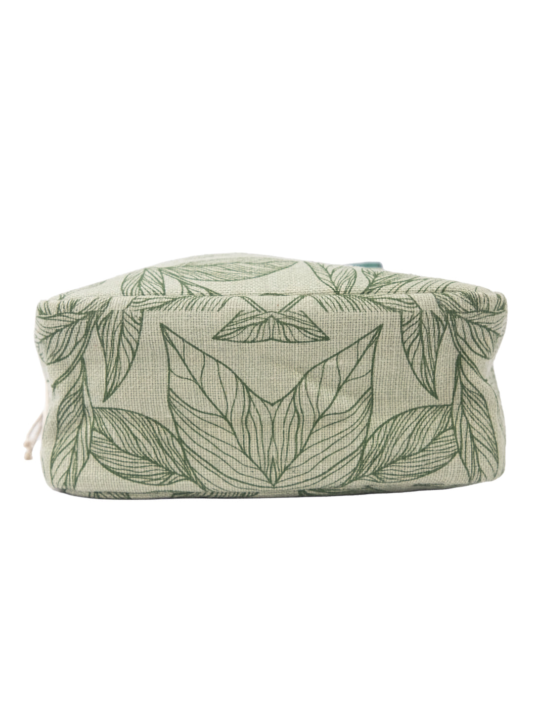 Botanical Print Insulated Jute Canvas Lunch Bag