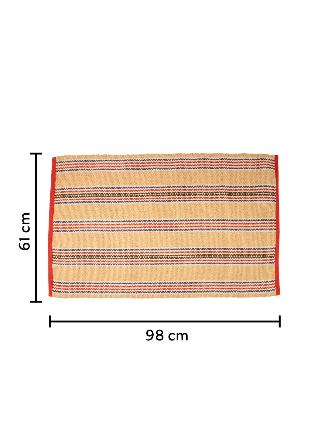 Nautical Wave Stripe Jute Rug