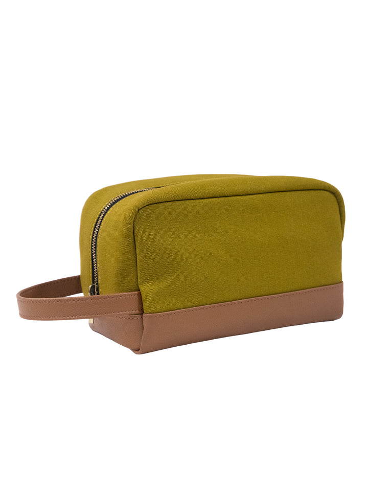 Olive Canvas Explorer Dopp Kit