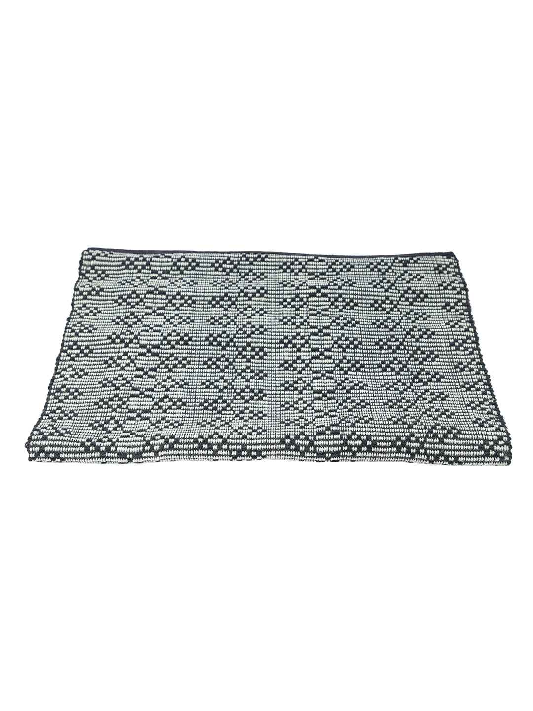 Monochrome Diamond Yarn-Dyed Jute Rug