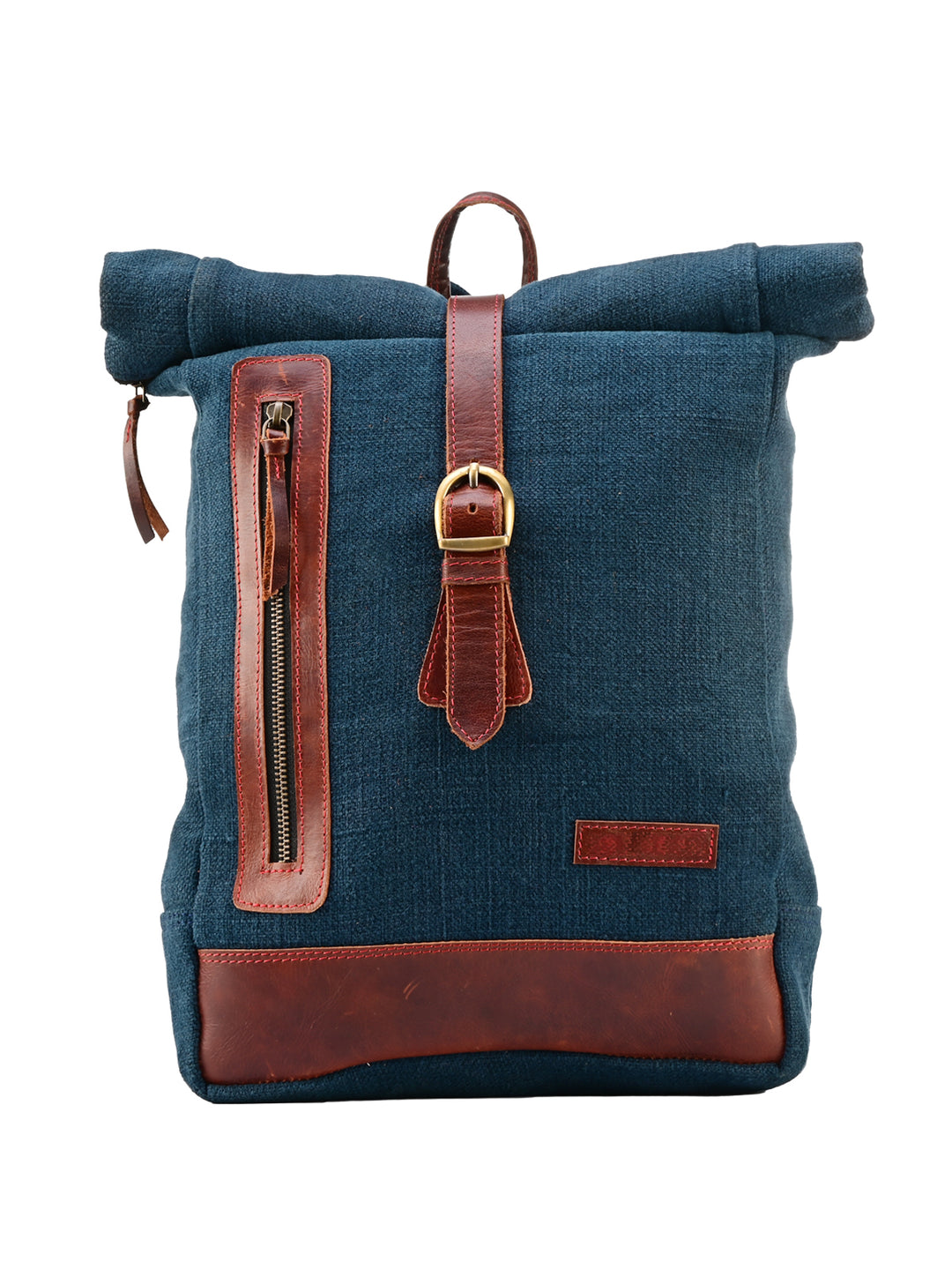Navy Roll-Top Adventure Backpack