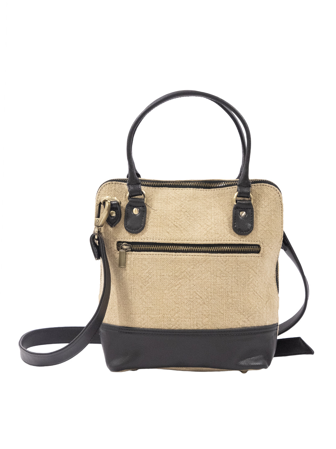 Luxe Washed Jute Leather Sling Bag