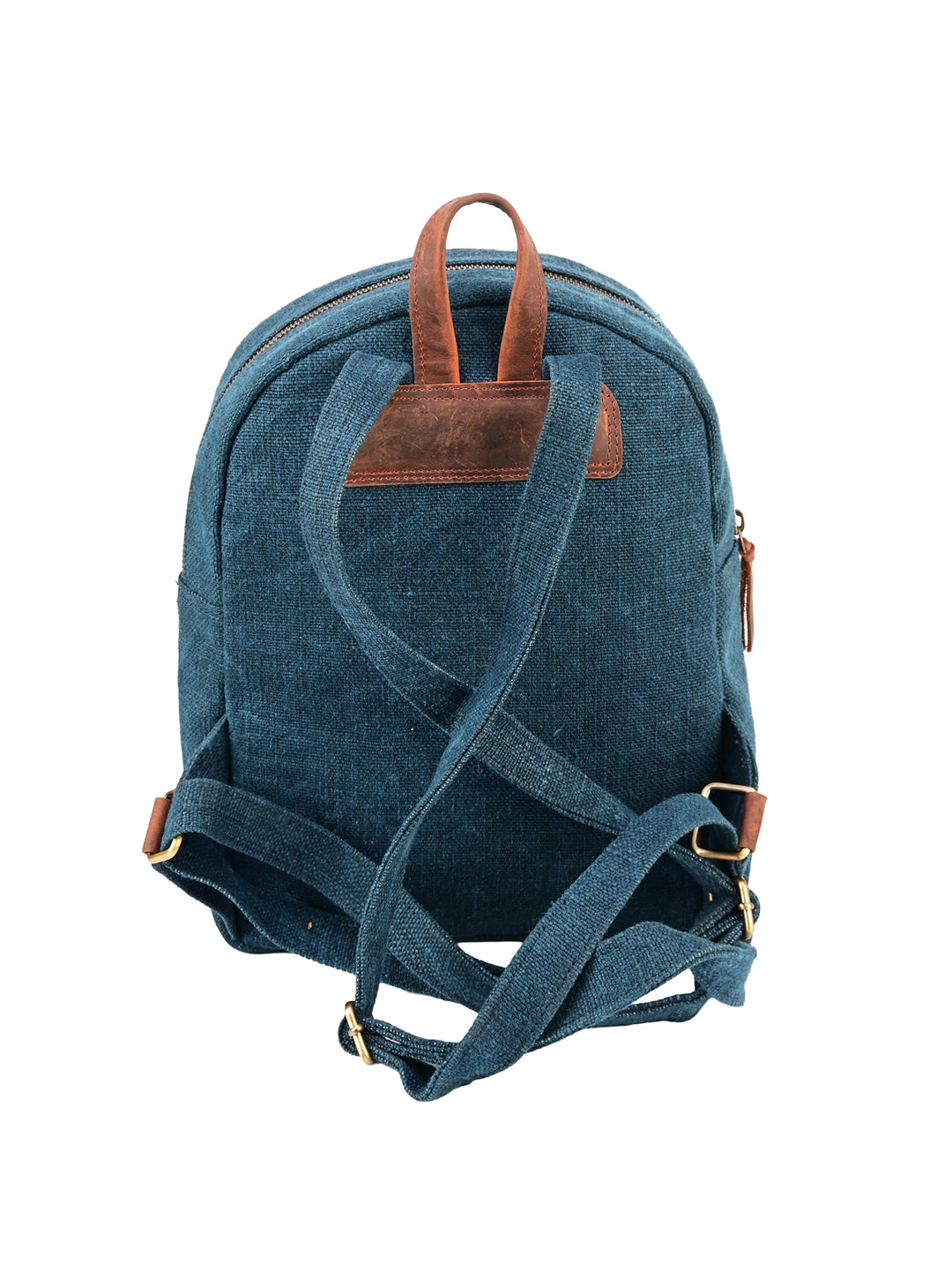 Indigo Voyager Washed Jute Backpack