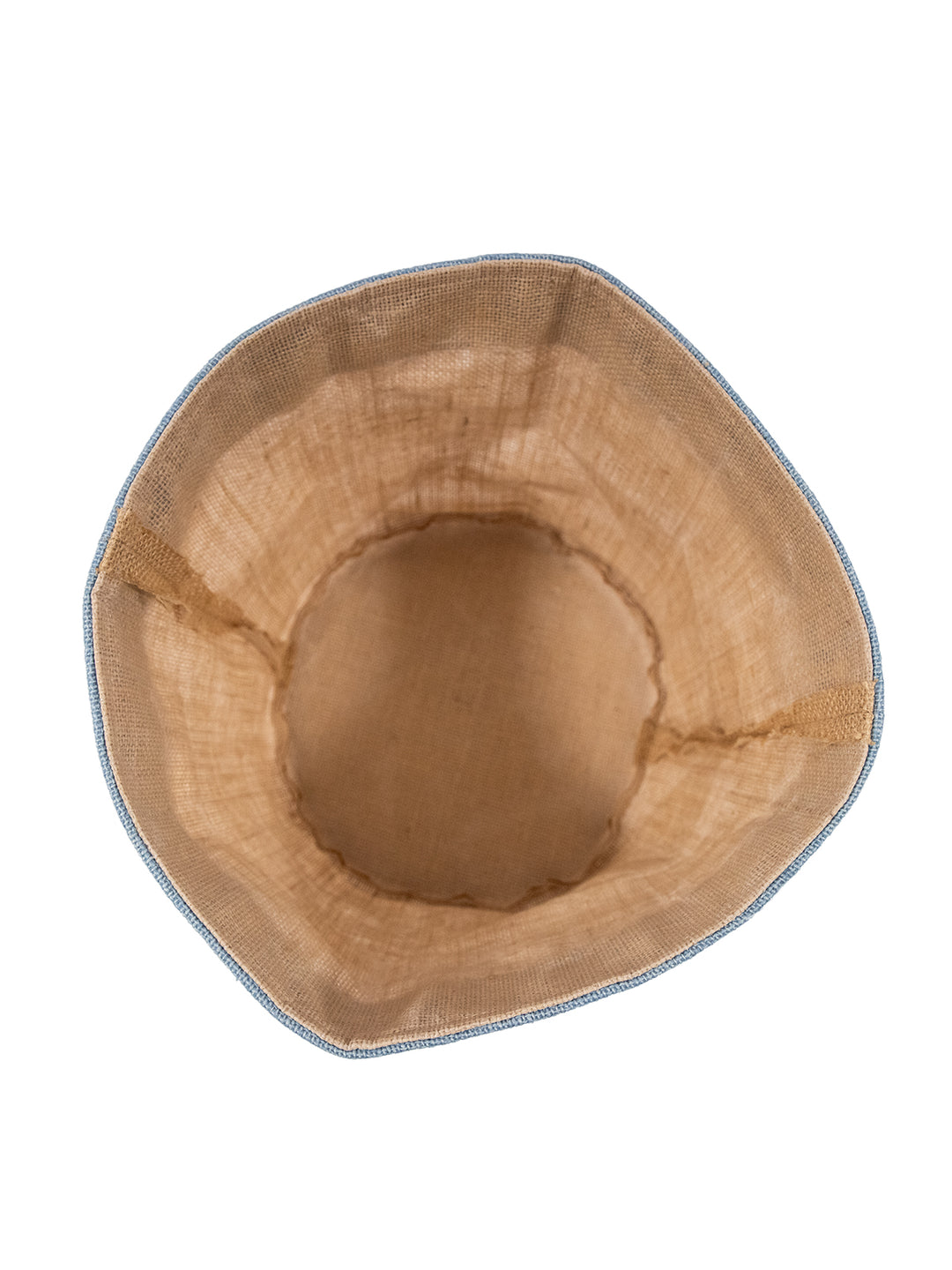 Sky Blue Cuff Jute Planter