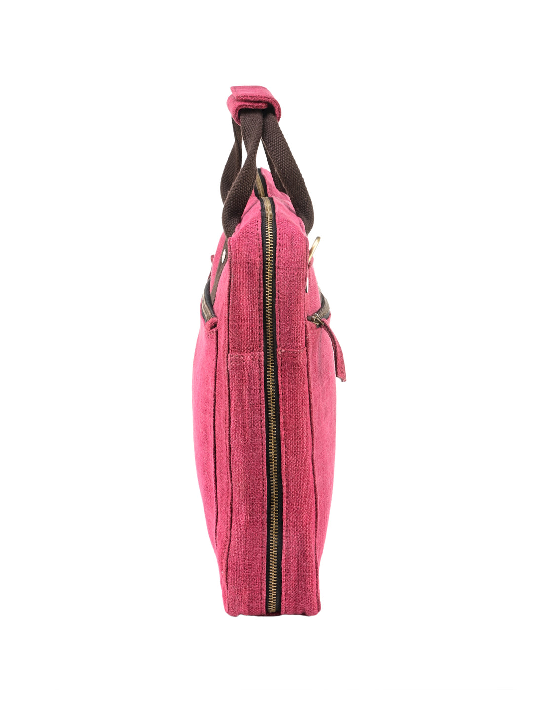 Berry Bloom Washed Jute Laptop Bag