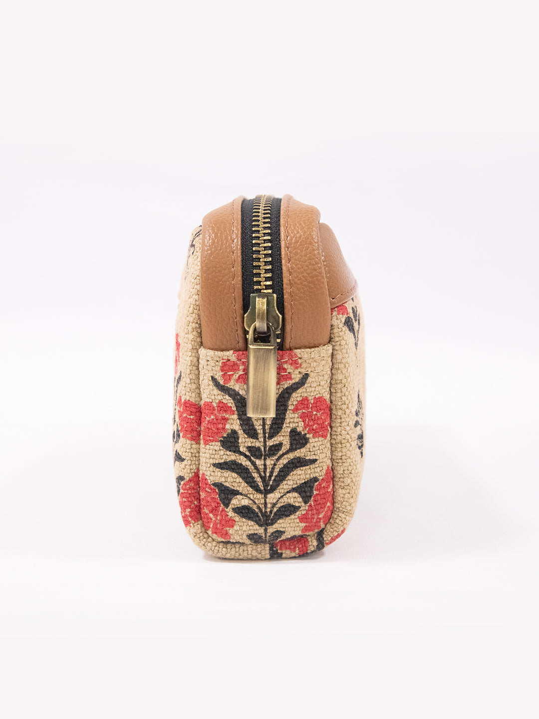 Blossom Block Print Clutch Pouch