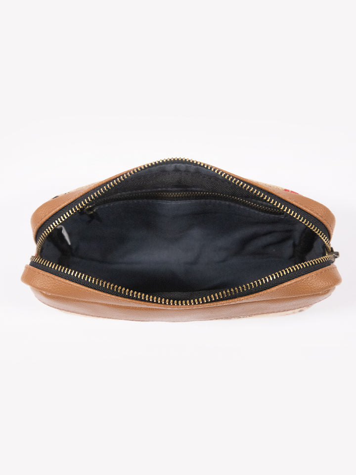 Blossom Block Print Clutch Pouch