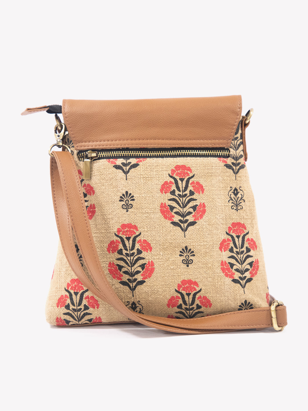 Blossom Block Print Crossbody Bag
