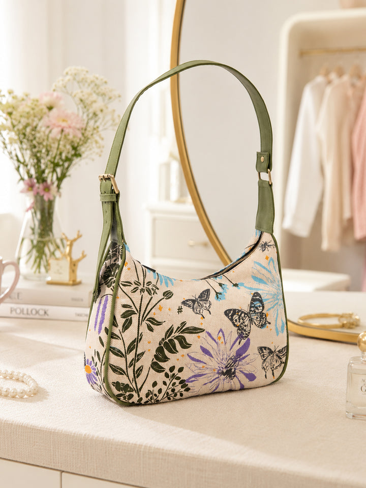 Botanical Bloom Heavy Juco Sling Bag
