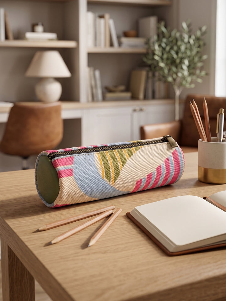 Carnival Stripe Pencil Pouch