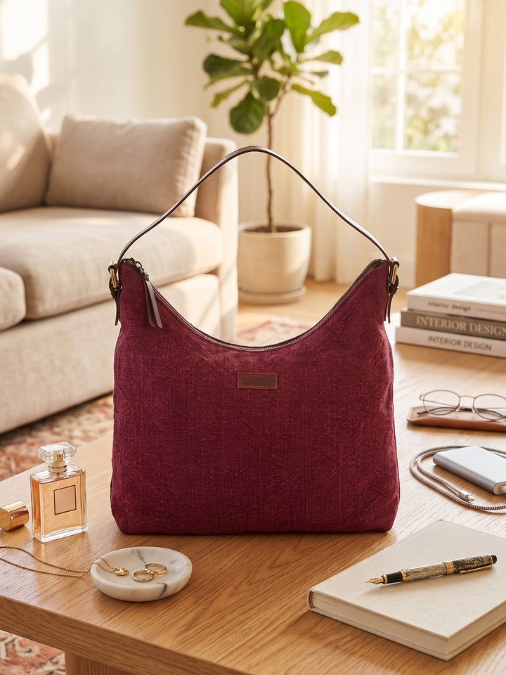 Elegant Burgundy Sling Bag