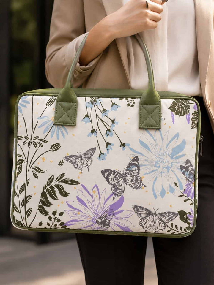 Garden Floral Laptop Bag