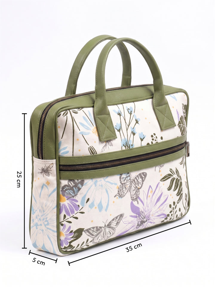 Garden Floral Laptop Bag