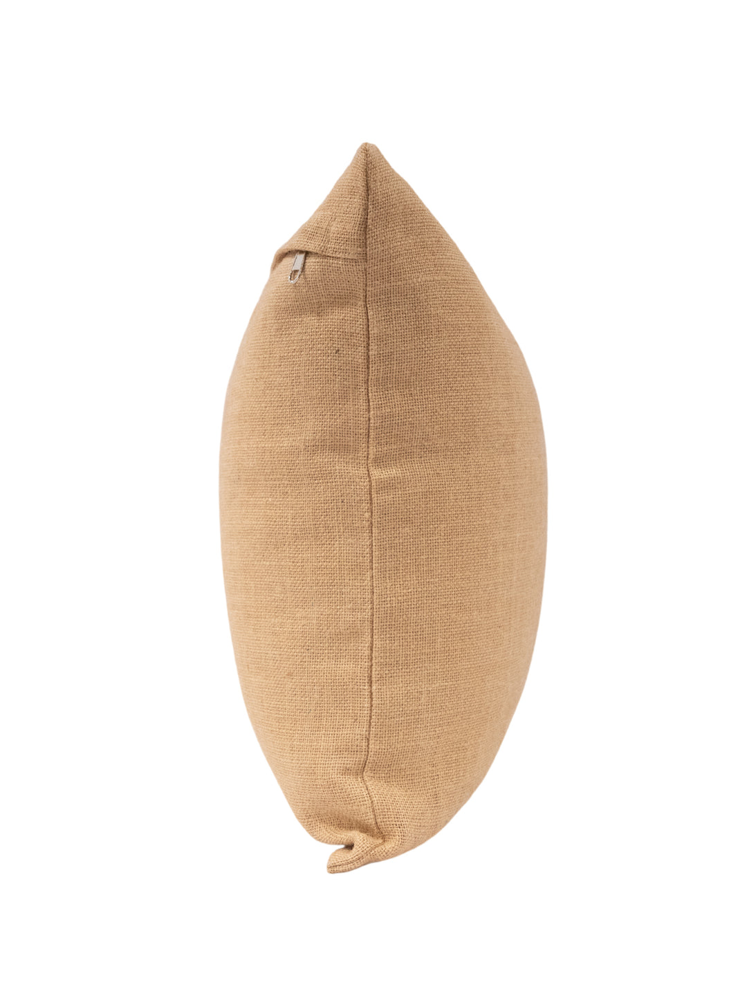 Golden Washed Jute Cushion Cover