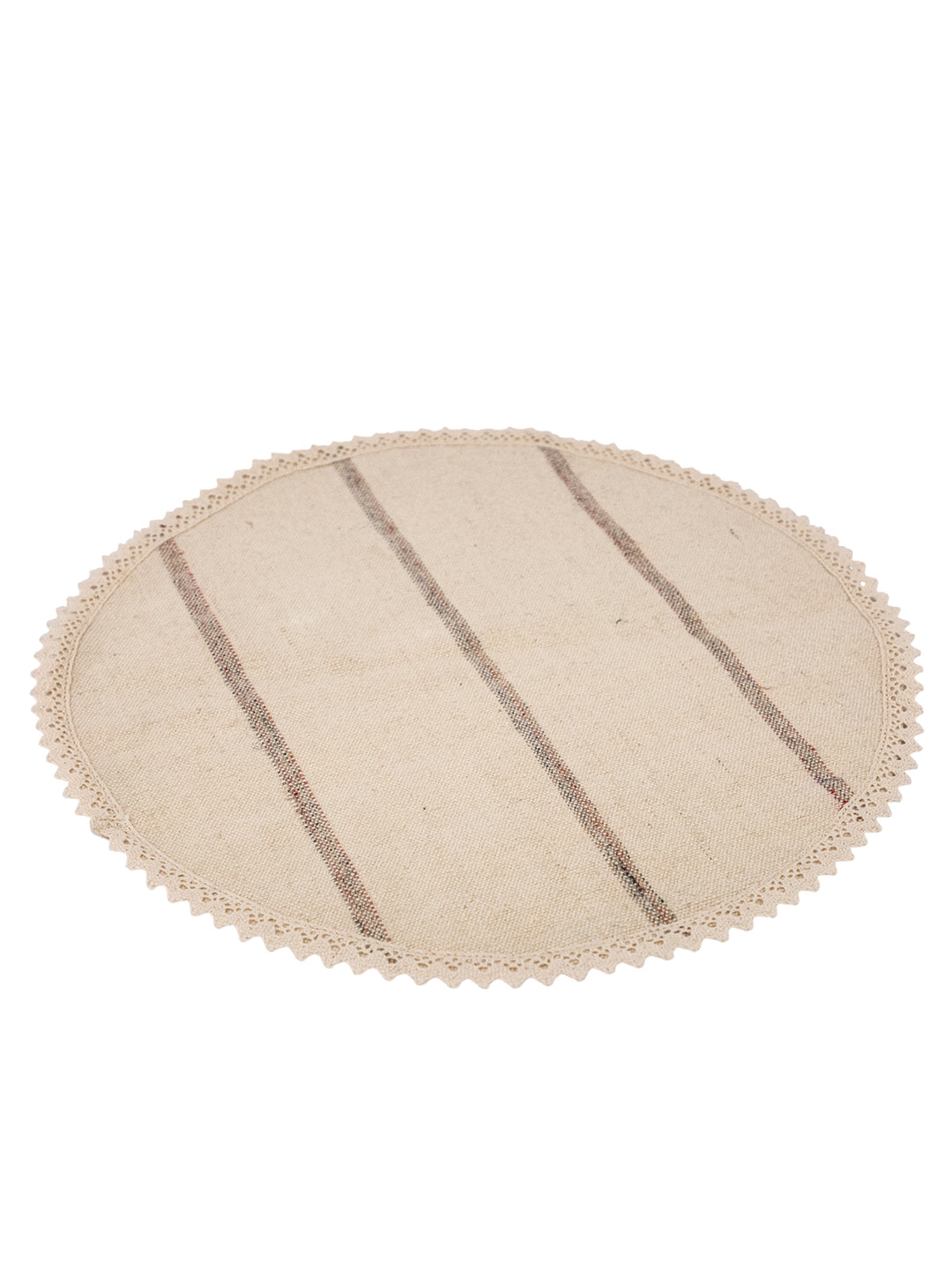 Rustic Stripe Round Placemat