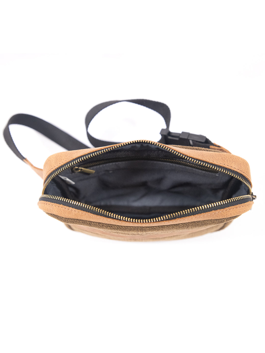 Rustic Heritage Washed Jute & Leather Crossbody Bag