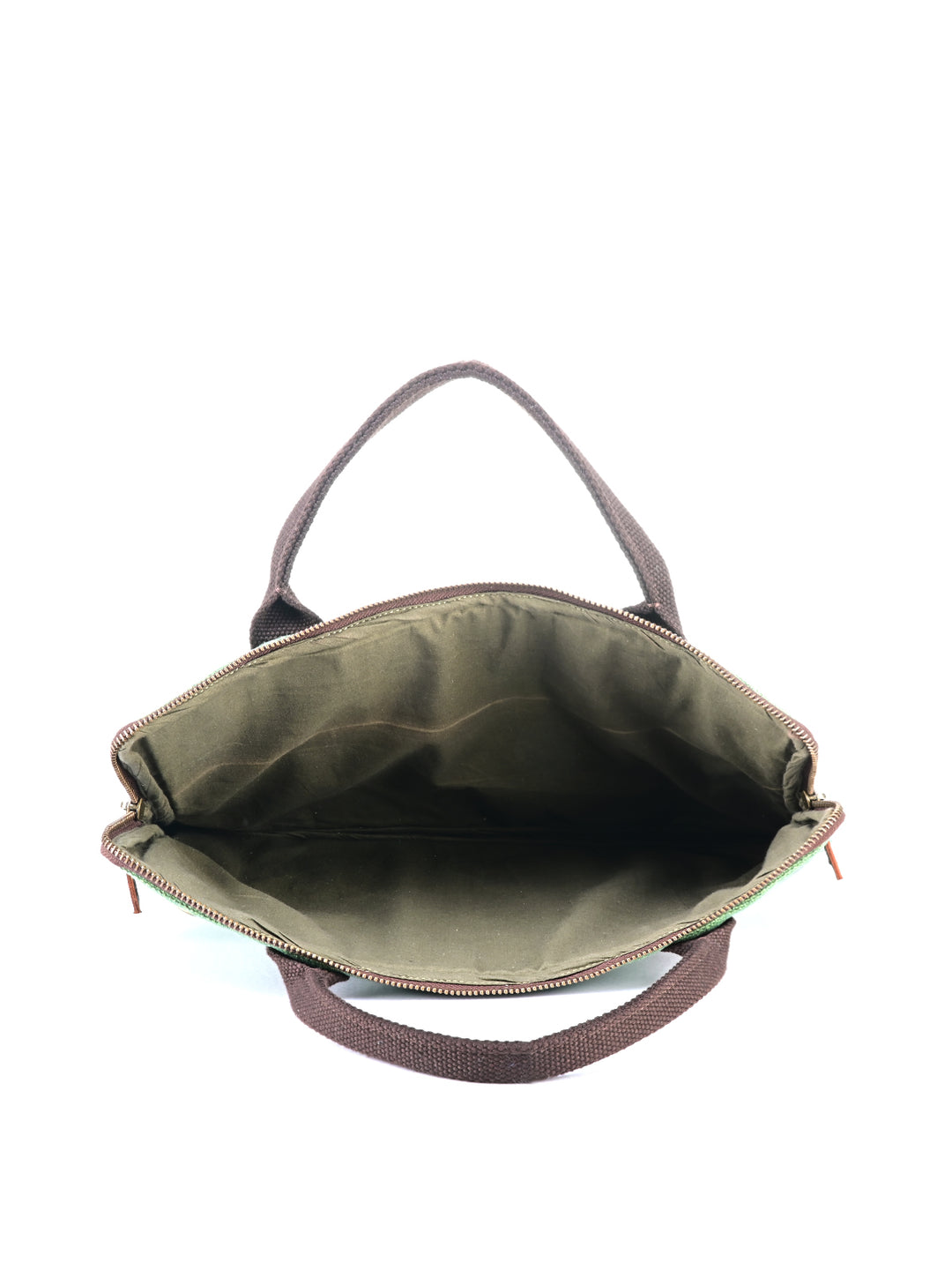 Sage Harmony Washed Jute Laptop Bag