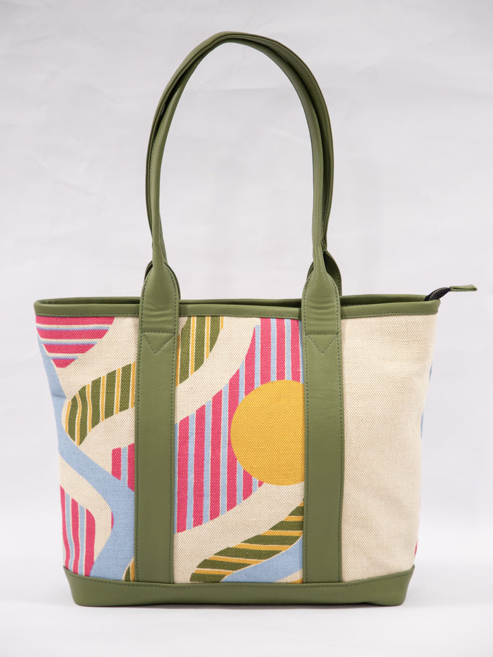 Sunrise Abstract Tote Bag
