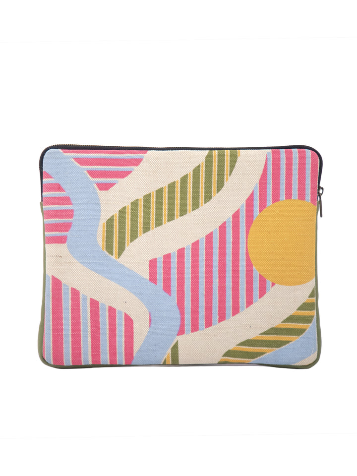Vivid Geometric Print Laptop Sleeve