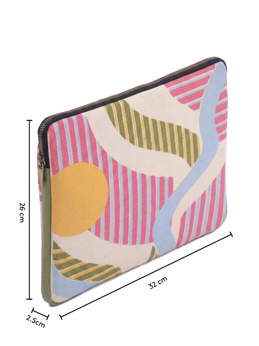 Vivid Geometric Print Laptop Sleeve