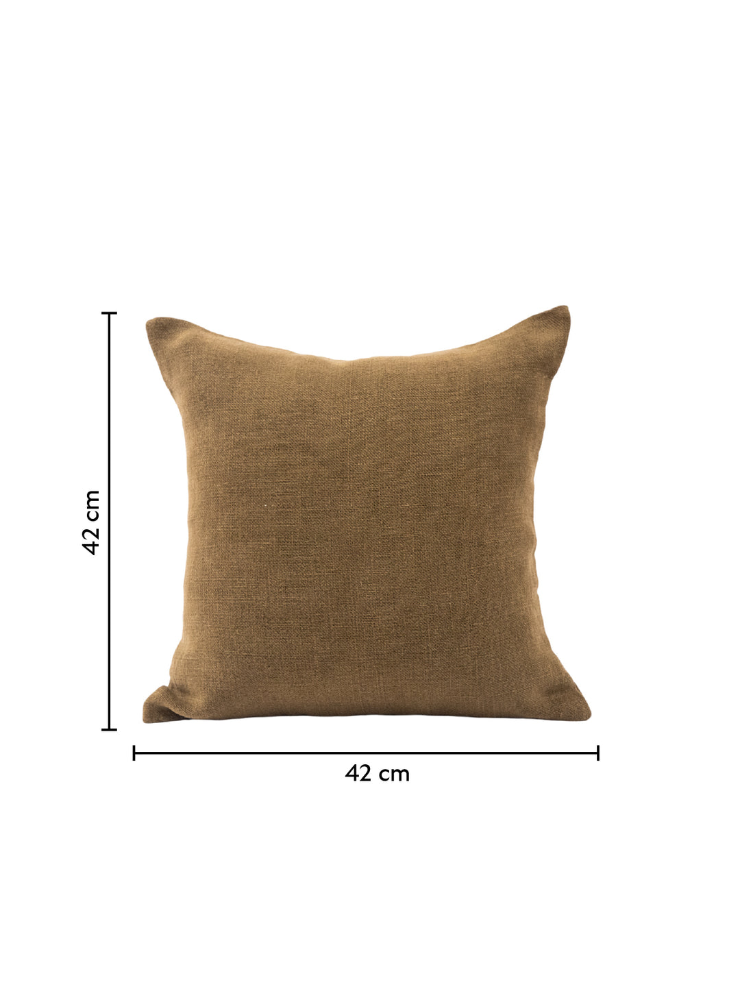 Warm Earth Washed Jute Cushion Cover